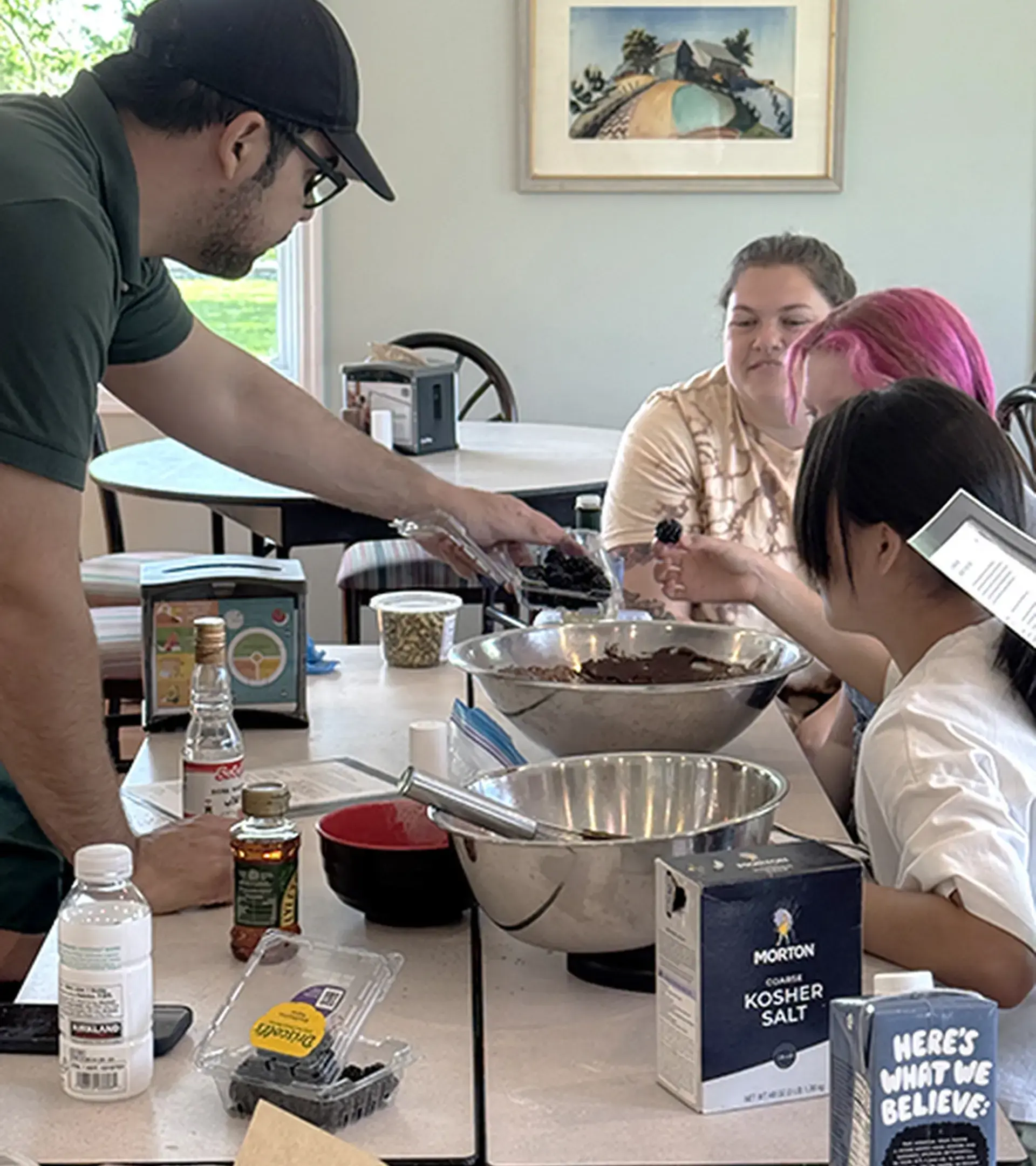baking class with the teacher