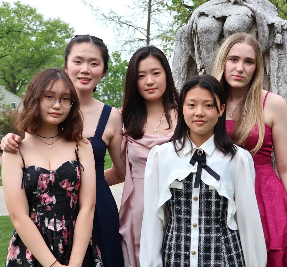 International students at Thomas Jefferson School