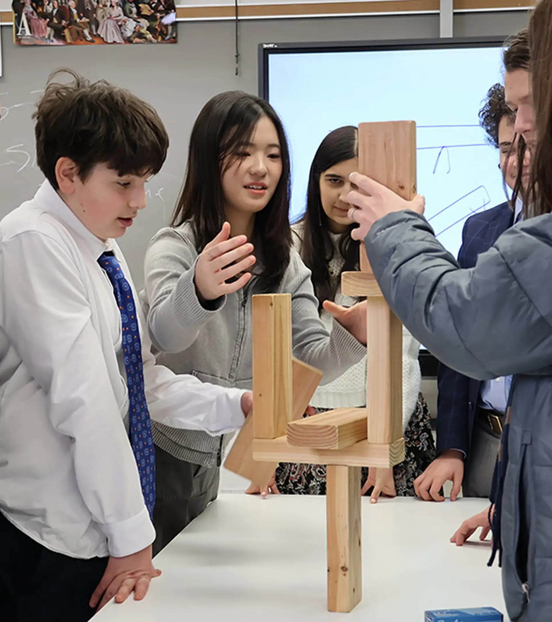 Under the watchful eye of our faculty, students learn the ups and downs of physics at Thomas Jefferson School.