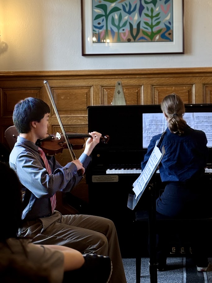 TJ students participating in Music Club