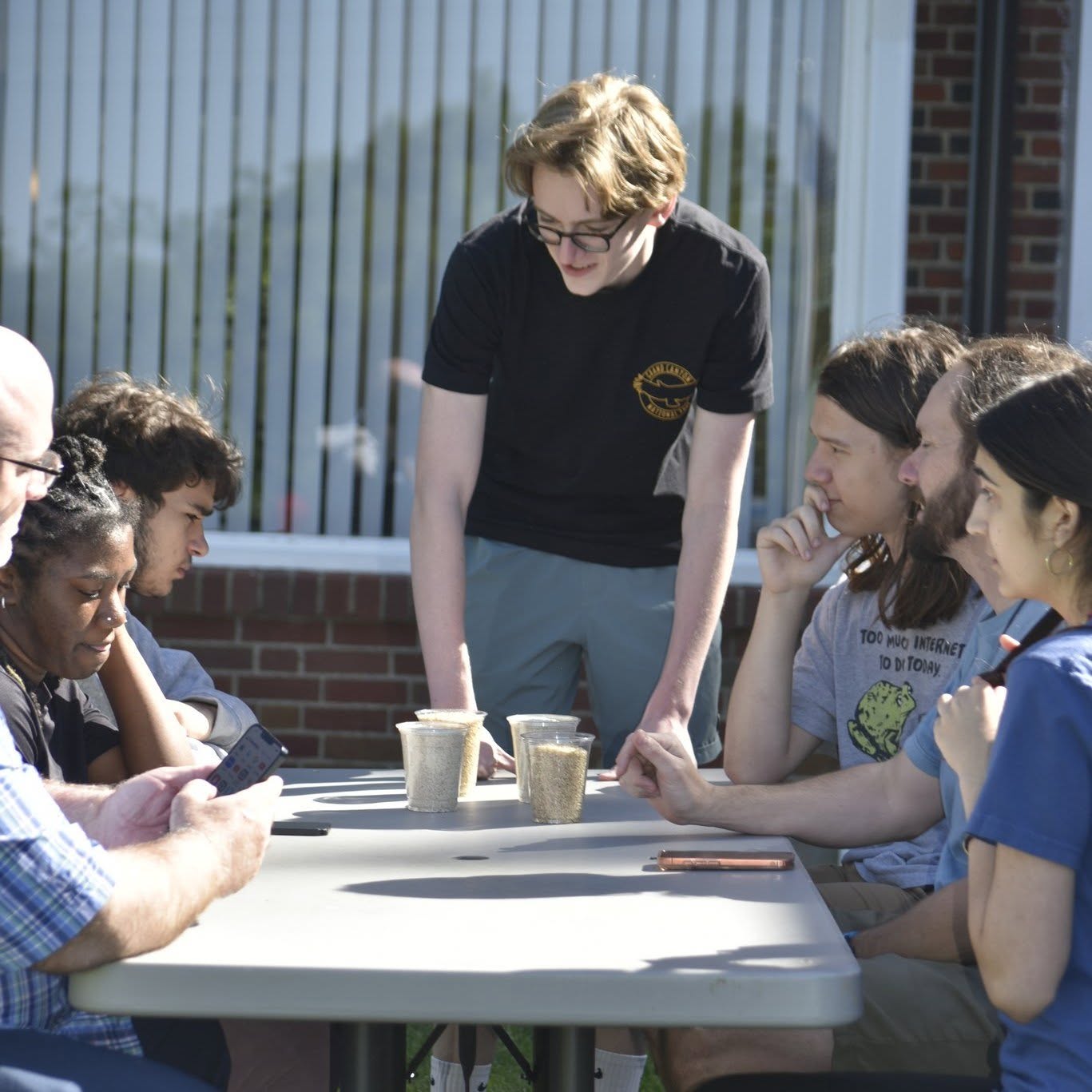 TJ student leading a club activity