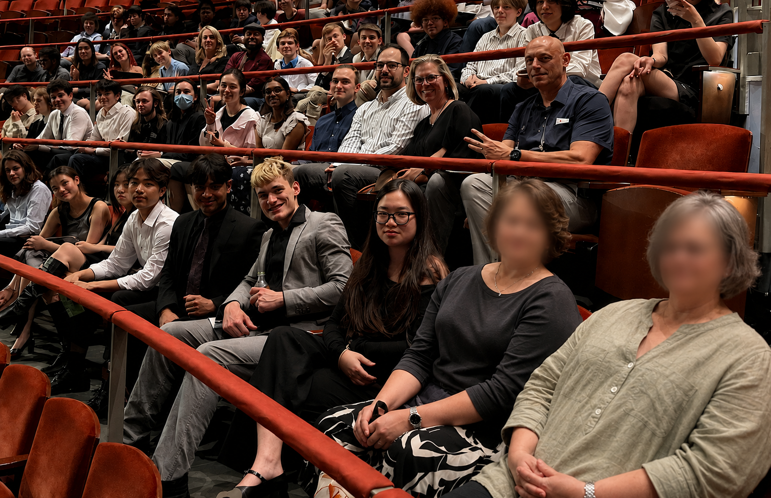 Students attending a performance in St. Louis