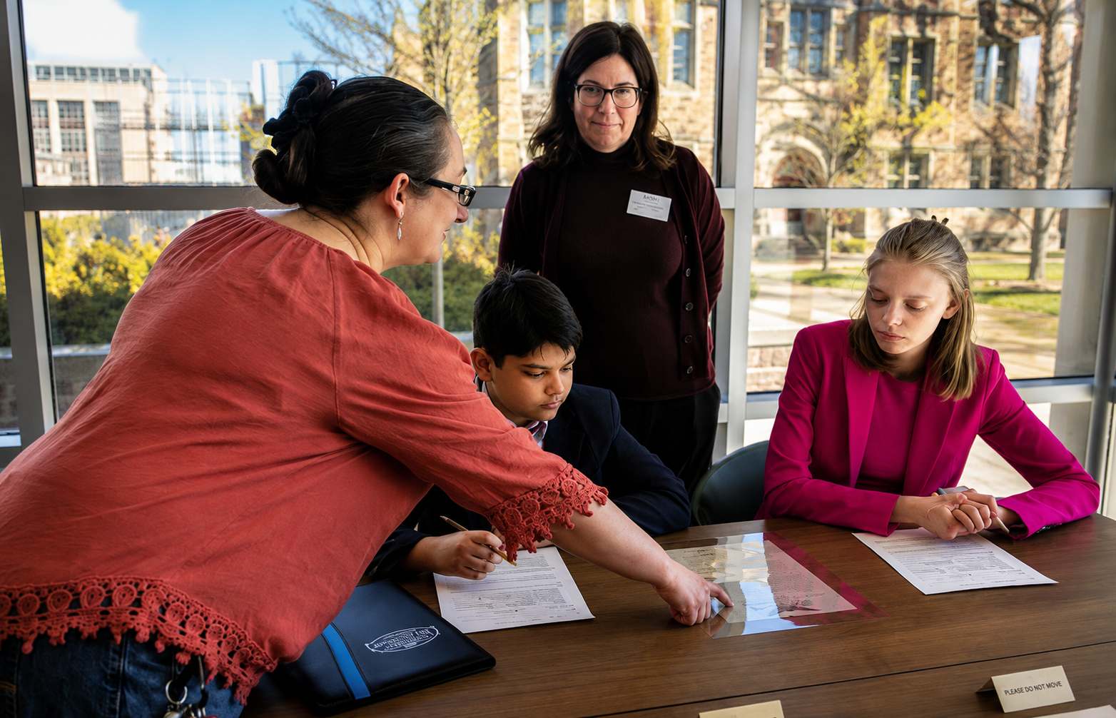 Students conducting research at Washington University