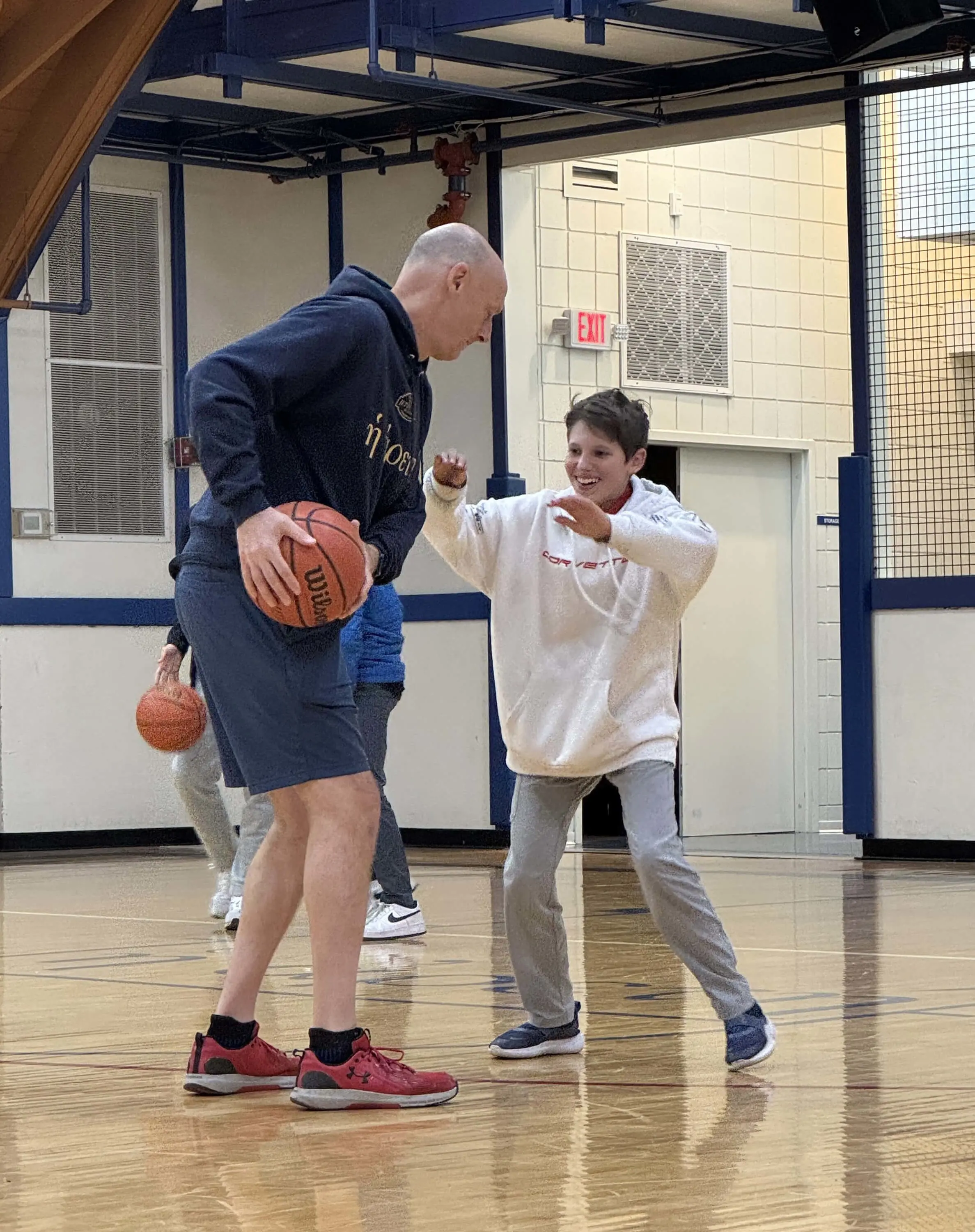 TJ boarding students with a Resident Assistant