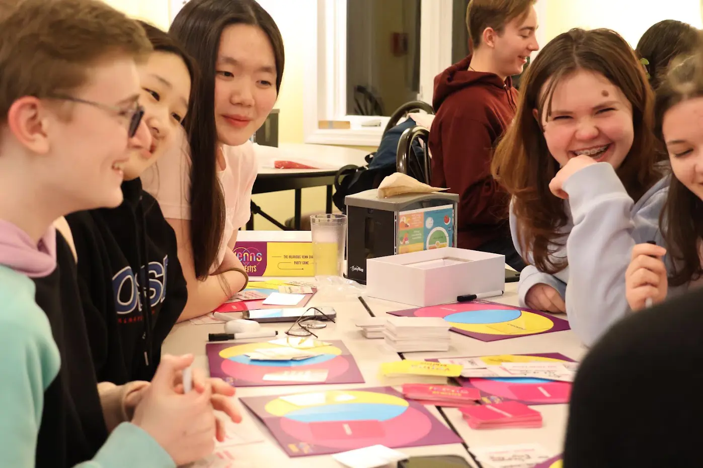 TJ boarding students spending time together on campus